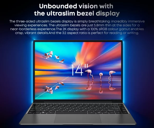 CHUWI CoreBook X Intel Core i5 12450H ordinateur portable de jeu 14 pouces 2160x1440 résolution 16GB RAM 512GB SSD WiFi6 Windows 11 ordinateur PC – Image 12