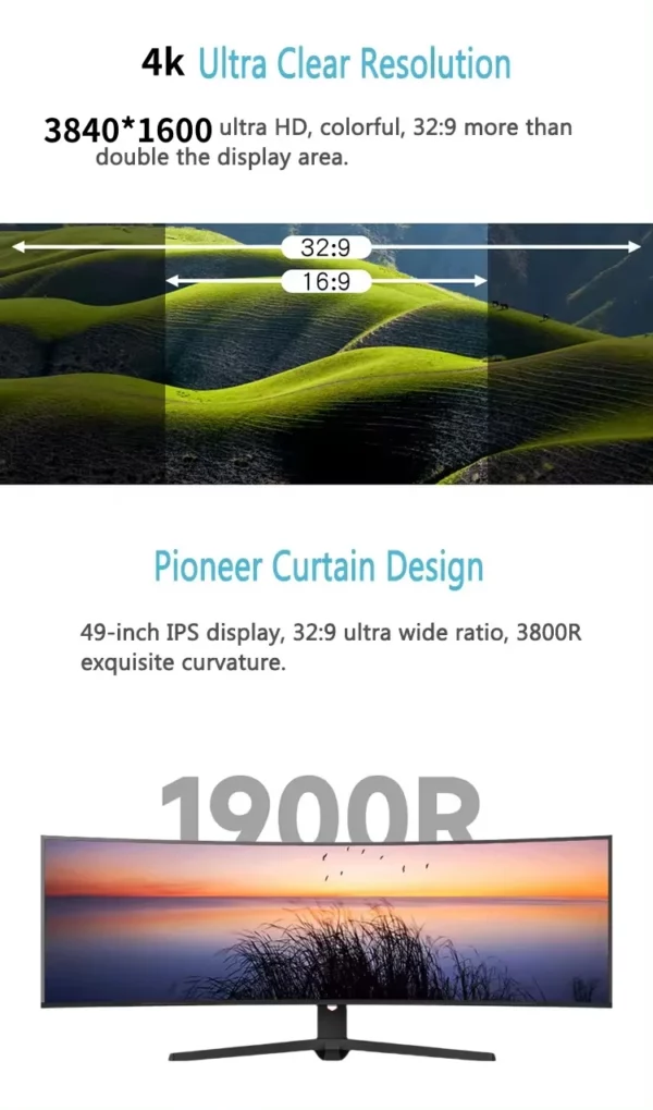Moniteur 49" 4K 3840*1600 Ultra WQHD – Image 11