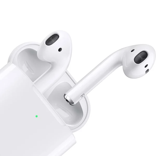 Apple AirPods 2ème génération véritable écouteurs Bluetooth sans fil avec boîte de chargement sans fil puce H1 100% Original nouveau, pour IPhone – Image 4