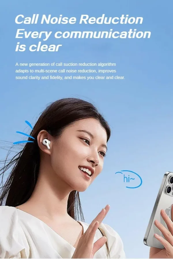 Nouveau pour Sooyn écouteurs Audio portables bluetooth sans fil contrôle par application originale temps de travail 68 heures réduction du bruit A9 pro LZ-G4 – Image 9