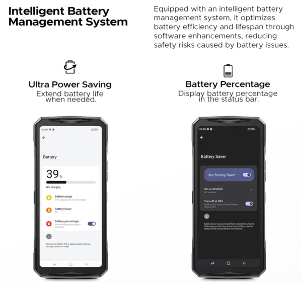 DOOGEE V40 Pro 5G téléphone robuste 6.78 "16GB + 512GB téléphones de jeu dimension 7300 200MP AI caméra 8680mAh Android 14 – Image 42