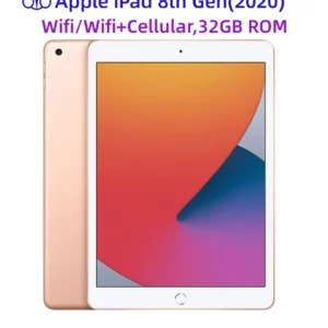 Apple-Tablette LCD déverrouillée d'origine, iPad 96%, 10.2, iPad 8, WiFi, Cellular, 3 Go de RAM, 32 Go, Dean A12 Bionic, Retina IPS, 2020 Nouveau