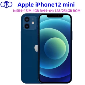 APPLE-Authentique smartphone iPhone 12 mini débloqué, téléphone portable, 4 Go de RAM, 64/97%/128 Go de ROM, processeur Dean IOS, A14 Bionic 256, pour touristes, 5G, nouveauté 5.4