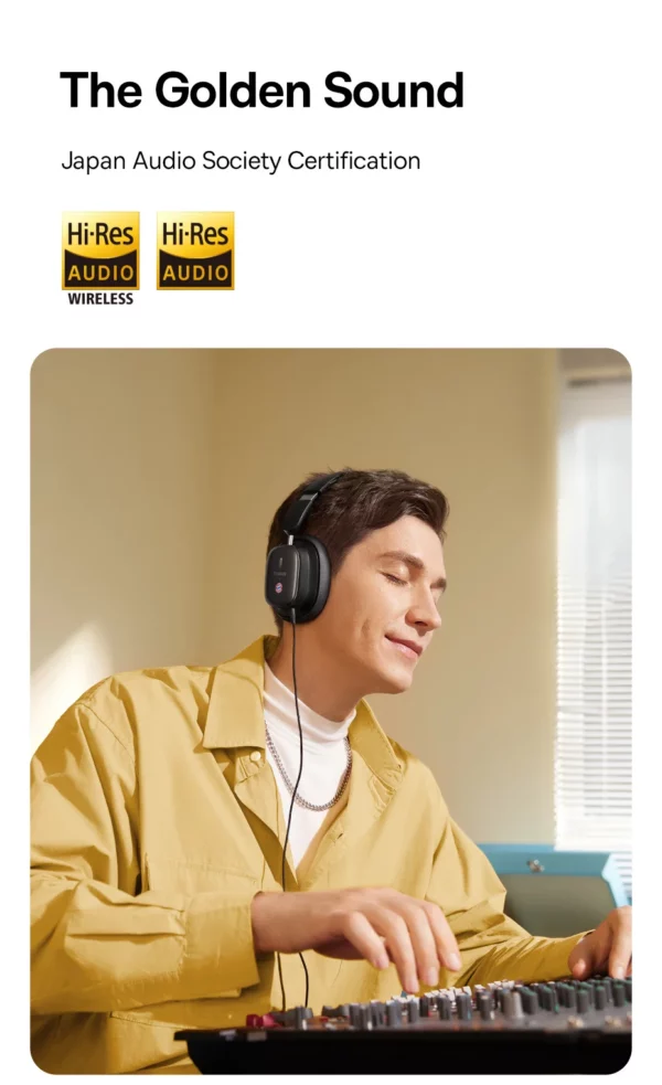 Baseus Bowie H1i casque sans fil Bluetooth 5.3 suppression Active du bruit sur l'oreille casque haute résolution LHDC écouteur 100H de lecture – Image 12
