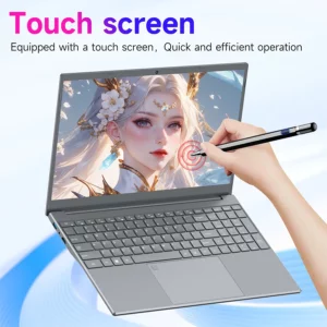 2025NewTouchscreen ordinateur portable 15,6 pouces N95 AI léger conception de bureau d'affaires ordinateur portable, 16 Go/256 Go