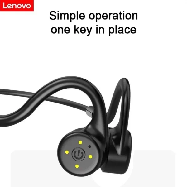 Lenovo X5 casque sans fil à Conduction osseuse intégré 8GB mémoire Bluetooth 5.0 écouteurs compatibles IPX8 casque étanche S – Image 5