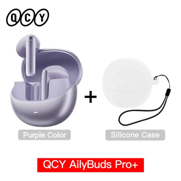 QCY-Écouteurs sans fil AilyBuds Pro+ ANC, HT10, Hi-Res Audio, AC Sat, Bluetooth 5.3, 6 micros, AI, HD, appel, connexion multipoint – Image 14
