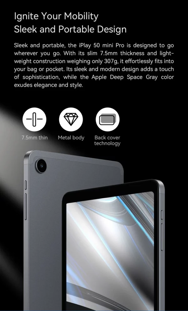 ALLDOCUBE iPlay50 mini pro tablette 8.4 pouces MTK Helio G99 8GB RAM 128/256GB ROM Android 13 5000mAh LTE & Wi-Fi prix spécial vente – Image 20