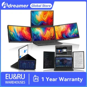 Adreamer ArieScreen13S 3 en 1 moniteurs écran d'extension 1920*1200 FHD Portable pour Mac Windows Linux 14-16 ordinateur Portable