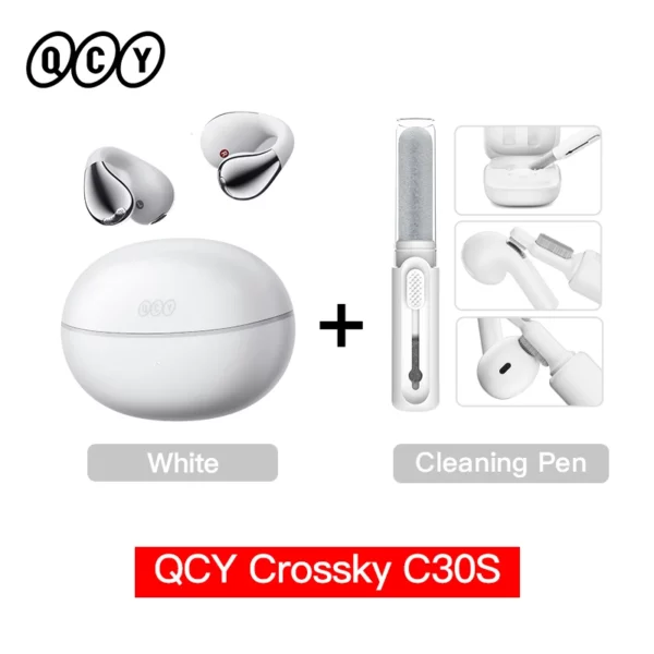 QCY Crossky C30S écouteurs sans fil à oreille ouverte haute résolution avec LDAC écouteurs à pince Bluetooth 6.0 Clip sur OWS casque de sport 40 heures – Image 21