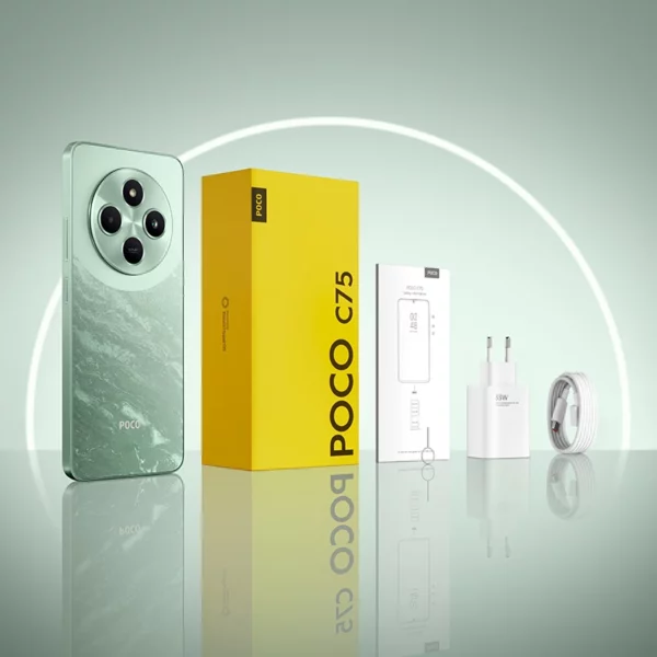 POCO C75 Global Version Smartphone NDavid 128 Go 256 Go 6.88 "Dot DstressDisplay Helio G81-Ultra 50MP Camera Massive 5160mAh Battery – Image 5