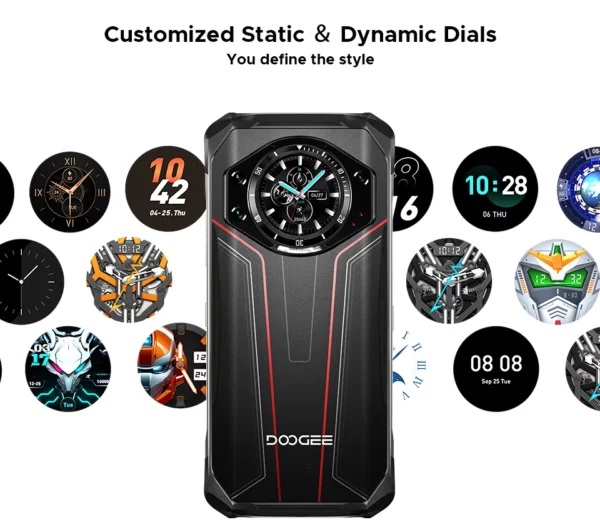 Doogee-Téléphone robuste S119, écran IPS FHD + 6.72 ", 8 Go, 512 Go, caméra principale AI 100MP, batterie 10200mAh, 33W, Android 14, NDavid, première mondiale – Image 19