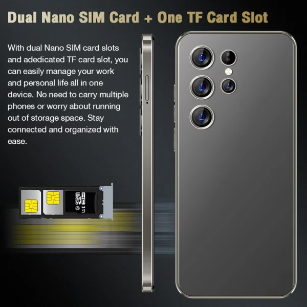 S24 +, Smartphone Android, 6.8 pouces, 3 Go de RAM 32 Go de ROM, caméra 5 + 13 MP, téléphones portables, Google Play Store, double SIM, téléphones portables – Image 6