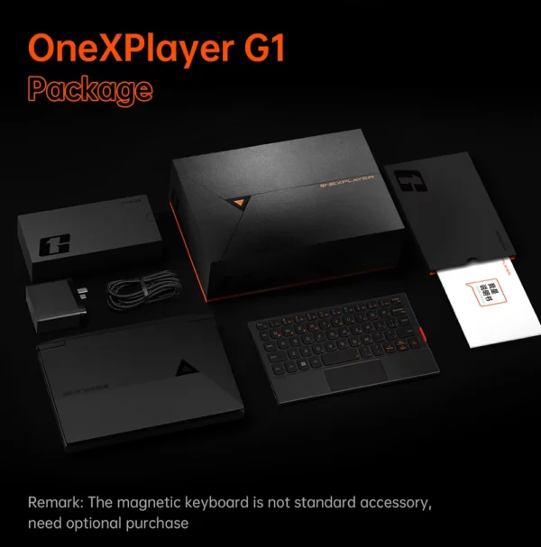 OneXPlayer G1 AMD Ryzen AI 9 HX 370 8.8 "Mini ordinateur portable de jeu jeux de bureau mobiles clavier double Mode PC Console de jeu portable – Image 36