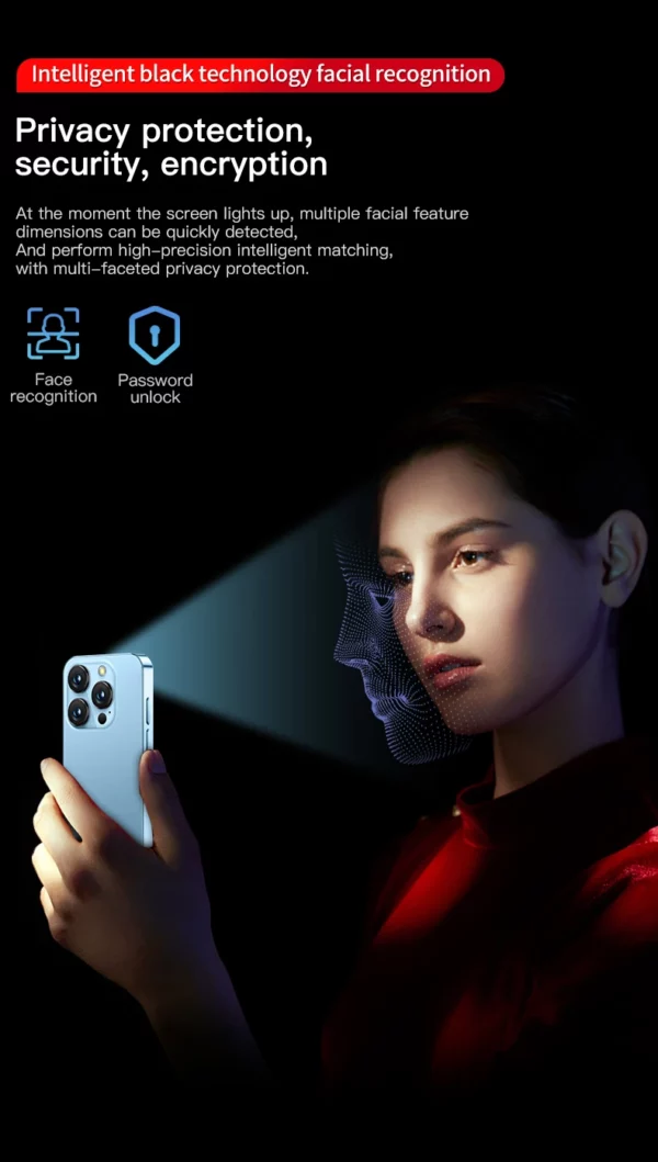 SOYES XS19 Pro 4GB RAM 64GB ROM Android 12.0 Smartphone 1950mAh Face ID 4G LTE type-c OTG 3.88 ''écran petit téléphone – Image 18