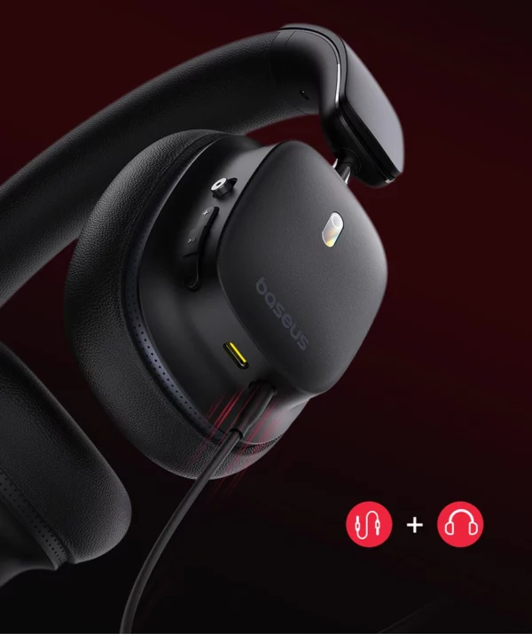 Baseus Bowie 30 Max casque Bluetooth 45dB suppression du bruit hi-res LDAC sur l'oreille casque 3D Audio spatial écouteur sans fil – Image 17