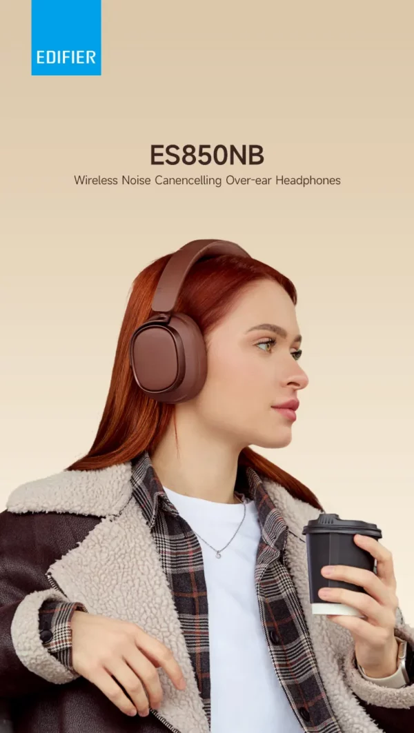 Edifier ES850NB casque sans fil suppression du bruit écouteurs Bluetooth haute résolution sans fil sur l'oreille casque avec sac de transport – Image 11