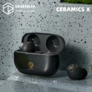 ROSESELSA CERAMICS X HIFI TWS True Wireless Bluetooth casque écouteurs stéréo jeu ANC 4HD micros IP54 Anti-vent LDAC écouteurs