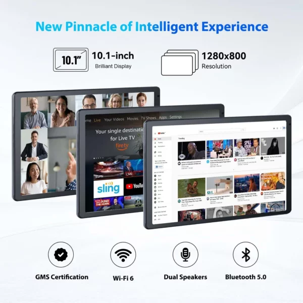 Tablette Android 14 CWOWDEFU, 10,1 pouces, Octa-core 8 Go de RAM 128 Go de ROM, 6000 mAh, Type-C, certifiée Google, Wifi6, caméras 5MP + 8MP, tablette PC – Image 3