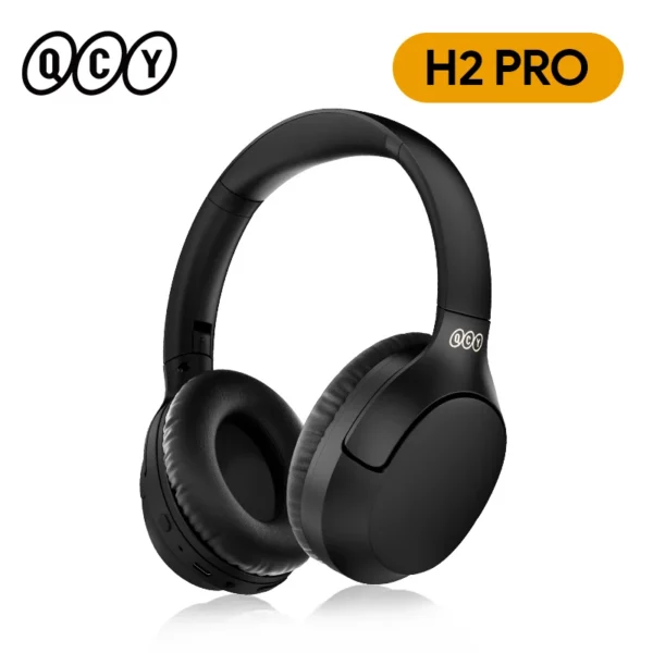 QCY H2 Pro casque sans fil Bluetooth 5.3 Mode basse écouteurs HIFI 3D casque stéréo sur l'oreille écouteurs de jeu – Image 7