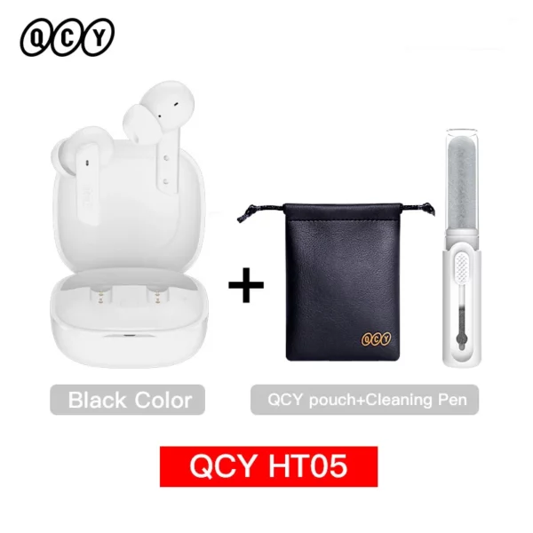 QCY HT05 ANC écouteur sans fil 40dB antibruit Bluetooth 5.2 casque 6 micro ENC HD appel TWS écouteurs Mode transparence – Image 9