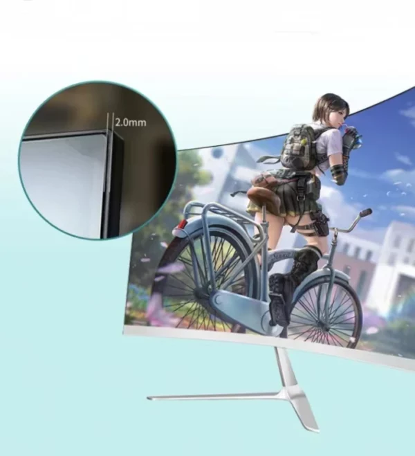 Souris de jeu ultralégère, moniteur de bureau incurvé, montable, HDMI, VGA, VESA, 22 ", 16:9 LED, 1920x1080, 75Hz – Image 10