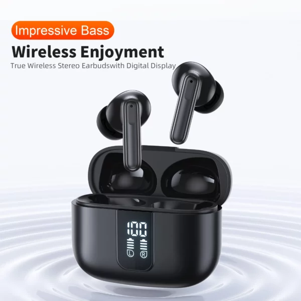 QERE E50 casque sans fil, TWS Bluetooth 5.3, Microphone HD, écouteurs HIFI, pilote 13mm, faible latence 60ms, 4 micros, appel ENC, nouveau – Image 13