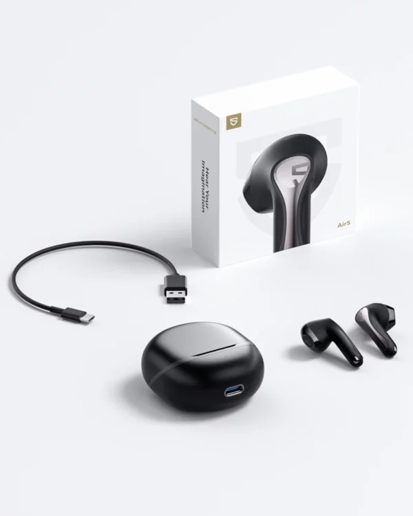 SoundPEATS-Écouteurs sans fil Air5 ANC Bluetooth 5.4, audio haute résolution, aptX lossless,CVC V8.0,6MIC AI, réduction du bruit des appels, IPX5 – Image 16