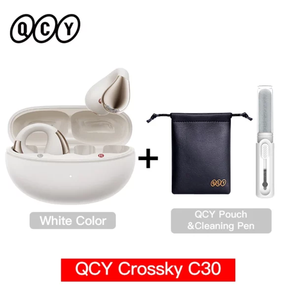 QCY Crossky-Écouteurs à clip d'oreille C30, Bluetooth 5.4, sans fil, oreille ouverte, écouteurs de sport TWS, écouteurs à connexion touristique – Image 23