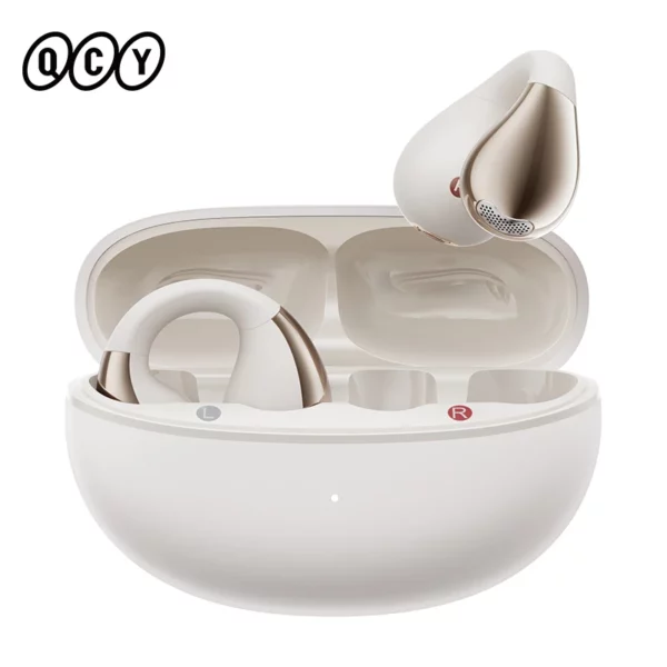 QCY Crossky C30 écouteurs sans fil Bluetooth 5.4 clip d'oreille TWS écouteurs de sport oreille ouverte clip d'oreille double connexion casque