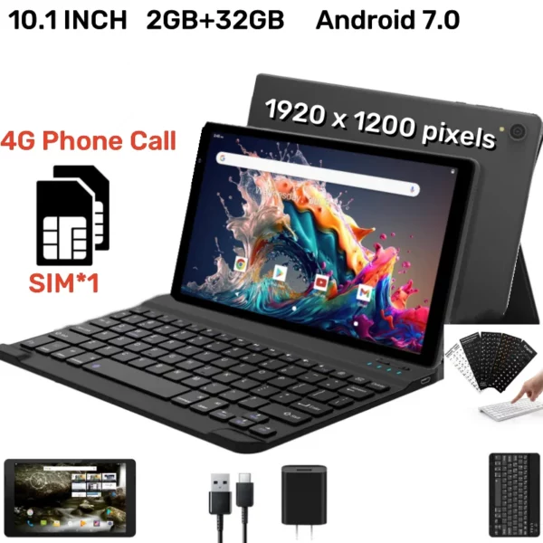 Offres spéciales 10.1 pouces IQ1017 Android 9.0 appel téléphonique tablette PC 3GB RAM 32GB ROM MTK9863 Octa Core double caméra type-c carte Sim – Image 14