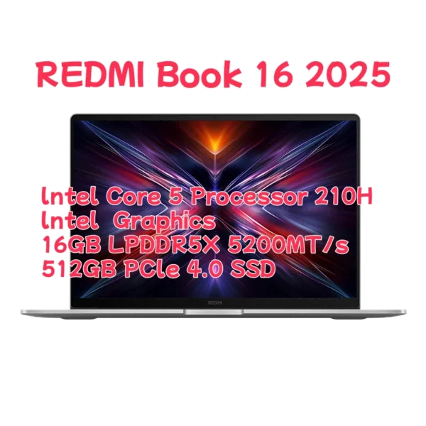 Xiaomi-Ordinateur portable Redmi Ple16 2025, ordinateur portable de bureau d'étude, processeur Intel Core 5 220H, 210H, 16 Go, 32 Go, DDR5, 512 Go, 1 To SSD – Image 10