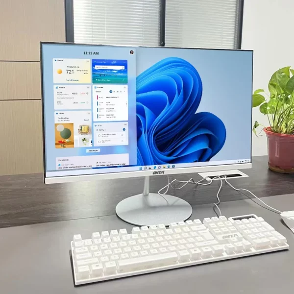 Pc de bureau tout-en-un 27 pouces, nouveau noyau Ultra-fin I3 I5 I7, ordinateur de jeu à domicile d'affaires tout-en-un avec clavier/souris filaire – Image 2