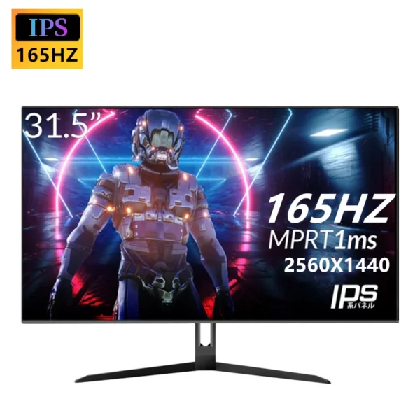 FYHXels32-Moniteur de bureau LED IPS pour ordinateur de jeu, 165Hz, 2K, QHD, taux de rafraîchissement élevé, panneau, FreeDivig-DiviMPRT, 1ms