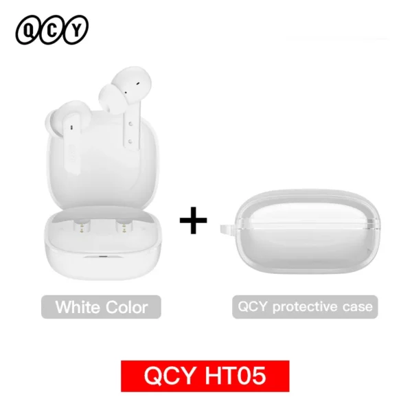 QCY HT05 ANC écouteur sans fil 40dB antibruit Bluetooth 5.2 casque 6 micro ENC HD appel TWS écouteurs Mode transparence – Image 17