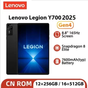 Lenovo Legion Y700 2025 Pad Gen 4 TB322FC onglet de jeu 256GB 512GB ROM Snapdragon 8 Elite 8.8 "165Hz affichage 7600mAh 68W tablette