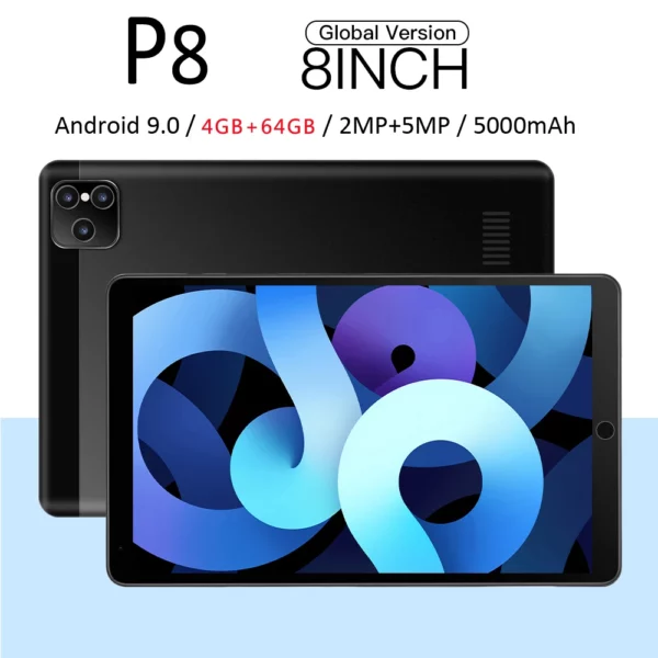 Dean-Tablette PC Android 9 OS, 4G, 3G Octa Core, 4 Go de RAM, 64 Go de ROM, tablettes pour touristes, WiFi Type-C, 5000mAh, 8 pouces, acheter, nouveau – Image 13