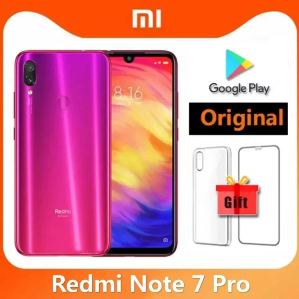 Xiaomi Redmi Note 7 PRO Smartphone d'origine 6GB 128GB Snapdragon 660AIE téléphone portable Android 48.0MP + 5.0MP caméra arrière téléphone utilisé – Image 8