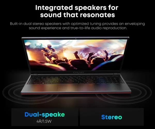 CHUWI-Ordinateur portable de jeu CorePleXPro, 16 Go de RAM, 512 Go SSD, écran IPS 15.6 pouces, Intel patiCores, i5-1235U Core ettes à 4.4 mesurz Notebook – Image 17
