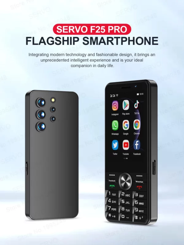 SERVO F25 PRO 4G LTE bouton Smartphone système Android lecture magasin Radio FM 2GB + 16GB WiFi 3.5 "écran tactile téléphones intelligents double SIM – Image 9