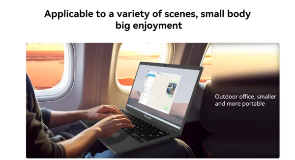 Adreamer 13.3 pouces ordinateur portable Intel Celeron N4020 8GB RAM 1T SSD Windows 10 ordinateur bureau école ordinateur portable – Image 16