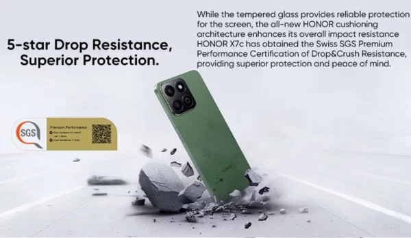 Nouveau HONOR X7c 4G Version mondiale 6.77 "120Hz écran LCD Smartphone 108MP double caméra 6000mAh grande batterie résistance aux chutes IP64 – Image 16