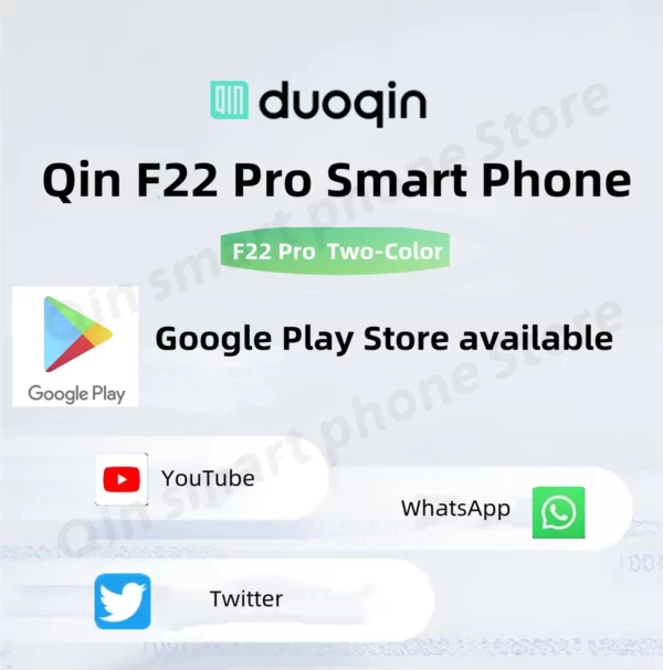 Nouveau Qin F22 Pro écran tactile intelligent téléphone Wifi 5G + 3.5 pouces 4GB 64GB ajouter Google Store Android QinGlobal Version téléphone portable – Image 24