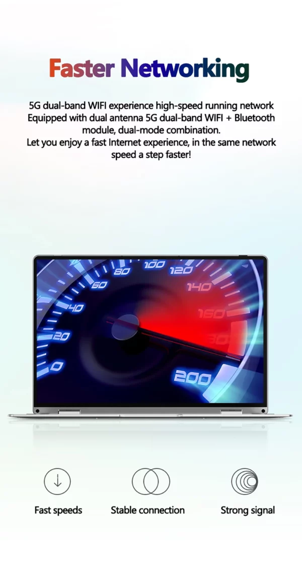 Ordinateur portable 11,6 pouces Intel Celeron N4020 360 °   Flips Écran tactile pour caméra HD 6 Go DDR4 2 To SSD 4500 mAH 2,8 GHz Tablette légère – Image 16