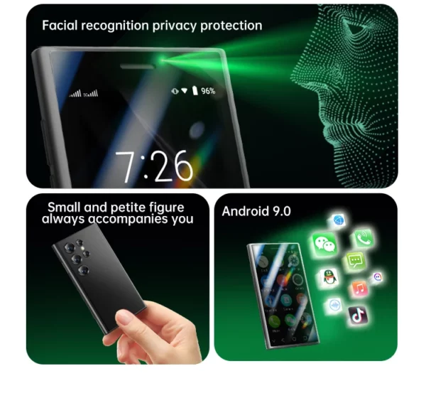 SOYES-Mini smartphone, XS24 Pro, RAM 2 Go, ROM 16 Go, 1000mAh, Android 9.0, téléphone intelligent, compact, réseau 3G, pour touristes – Image 14