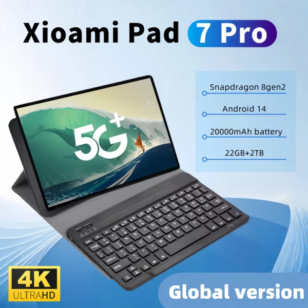 2025 nouveau Original MI Pad 7 Pro tablette 11 pouces Snapdrago 8gen2 HD 4K Android 14 22GB + 2T 20000mAh 5G double SIM WiFi GPS tablette PC