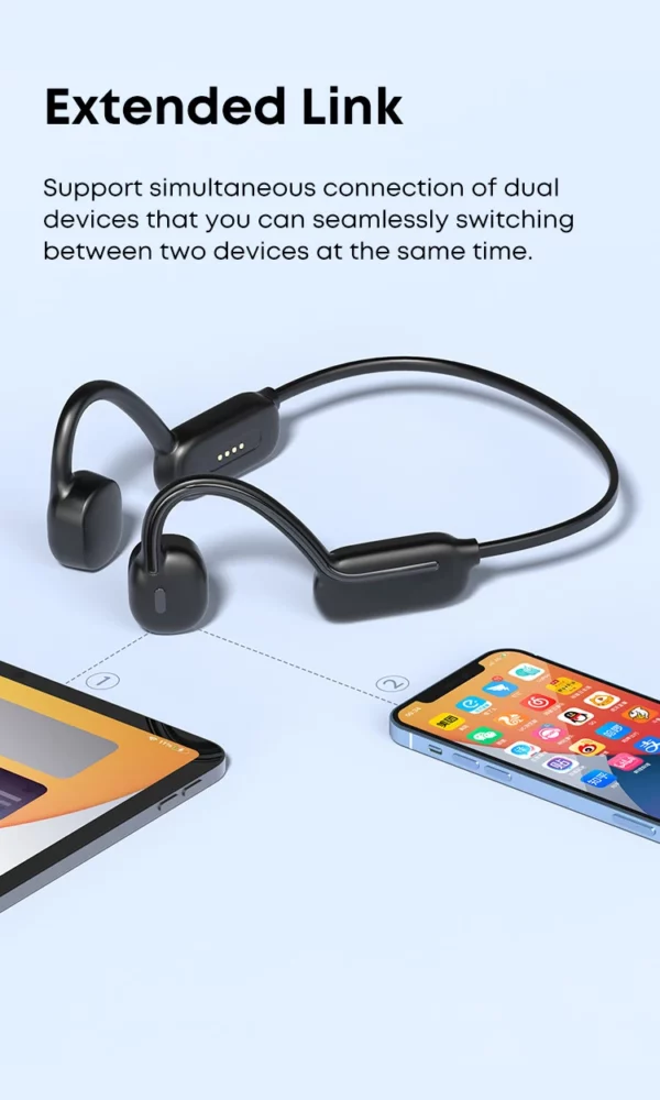 Xiaomi Mijia – écouteurs à Conduction osseuse, Bluetooth, micro sans fil, étanche IP68, lecteur MP3, Hifi, pour natation, 32 go – Image 24