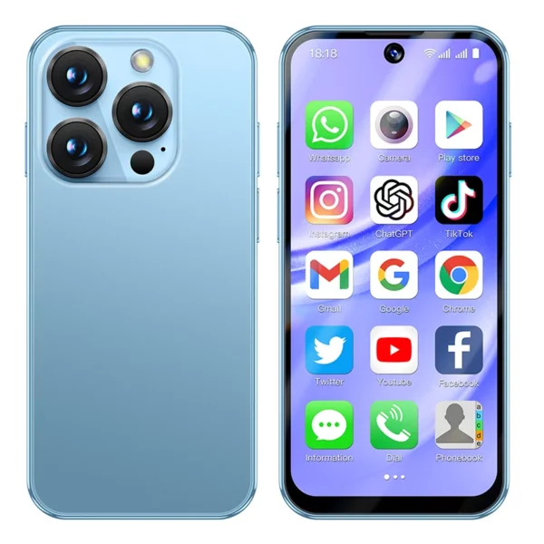SOYES XS19 Pro 4GB RAM 64GB ROM Android 12.0 Smartphone 1950mAh Face ID 4G LTE type-c OTG 3.88 ''écran petit téléphone – Image 9