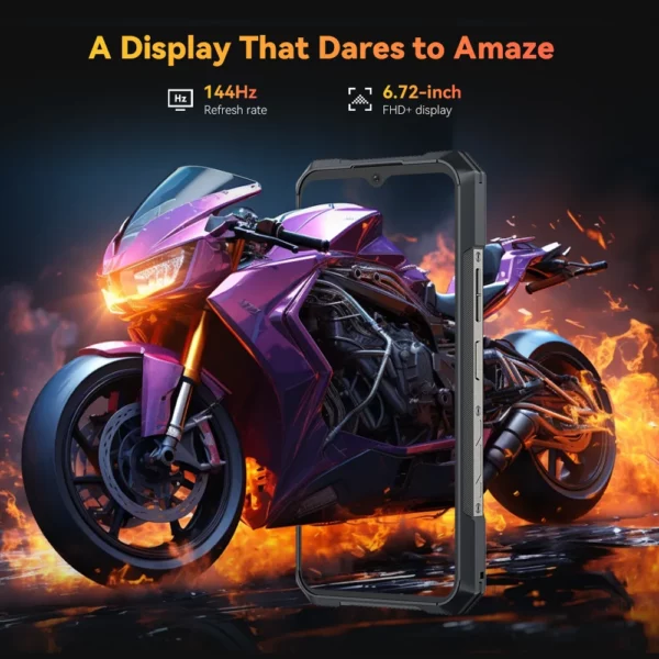 [Première mondiale] CUBOT KINGKONG X PRO, Smartphone 5G, Dimensity 8200, 4 nm, 3,1 GHz, 144 Hz Écran 6,72", Batterie 10200mAh, 24 Go de RAM (12 + 12 Go étendus), 256 Go de ROM, Appareil photo 100 MP, telephone portable – Image 5