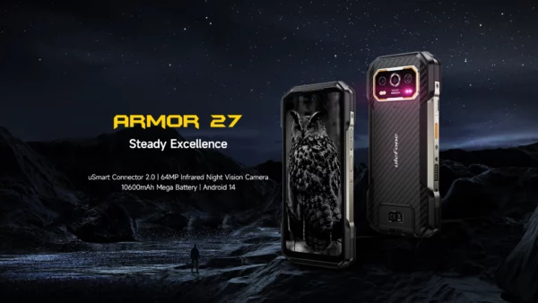 【Première mondiale】 Ulefone Armor 27 4G 10600mAh Téléphone robuste 24 Go + 256 Go Android 14 Smartphone 6,78" FHD 120 Hz Vision nocturne Global – Image 14